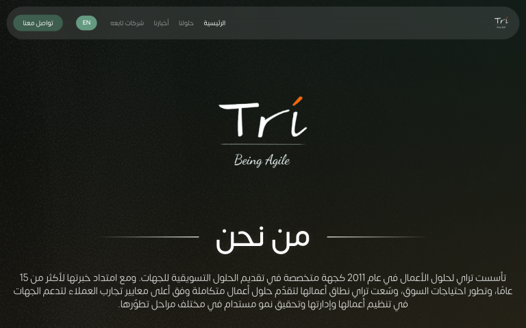 لقطة من تراي لحلول الأعمال
